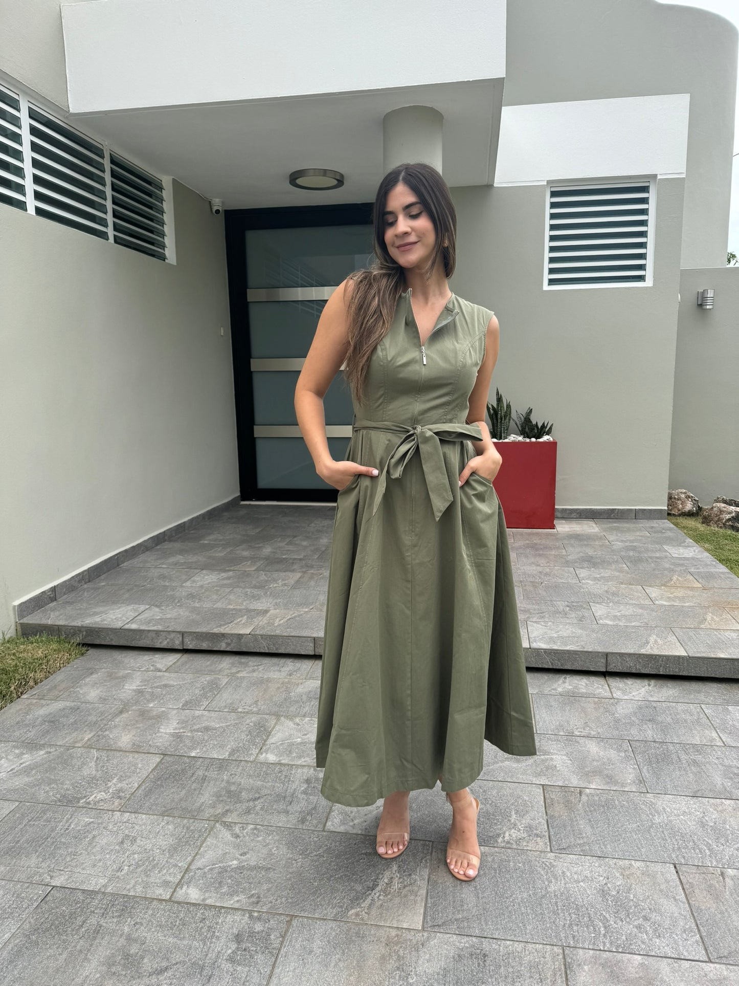 Olive Midi Dress