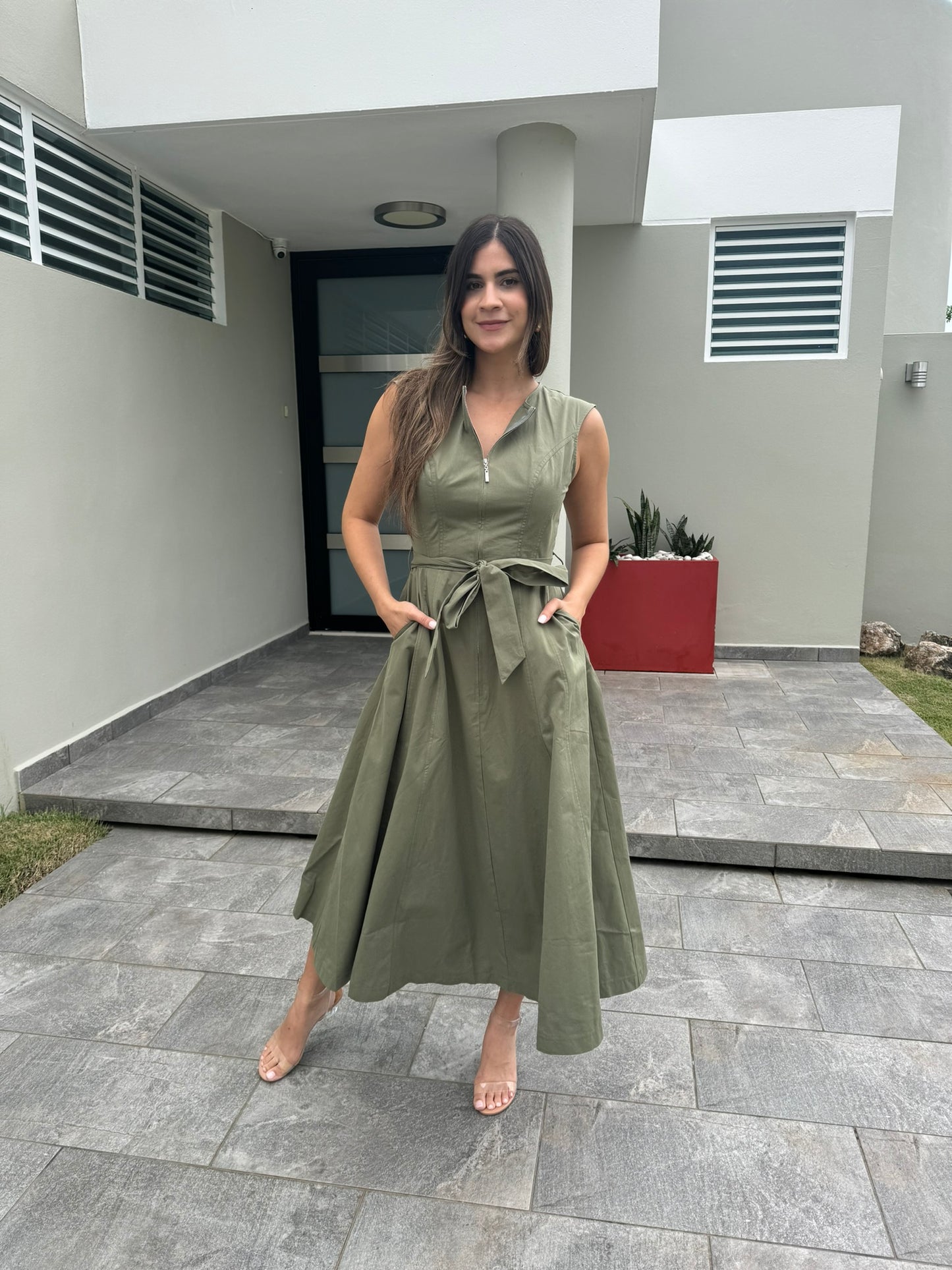 Olive Midi Dress