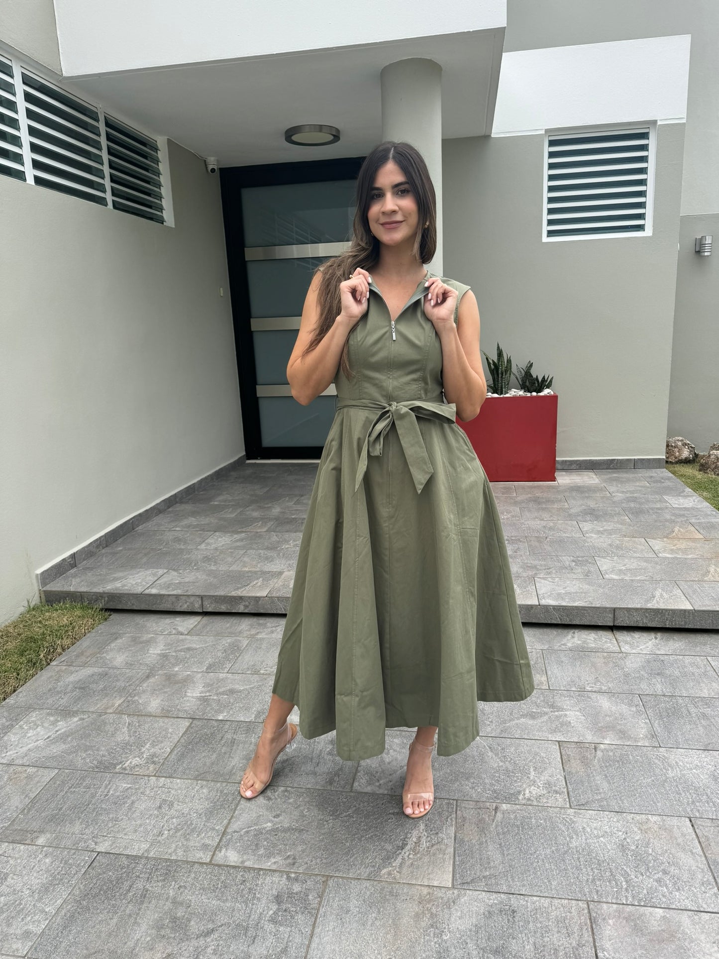 Olive Midi Dress