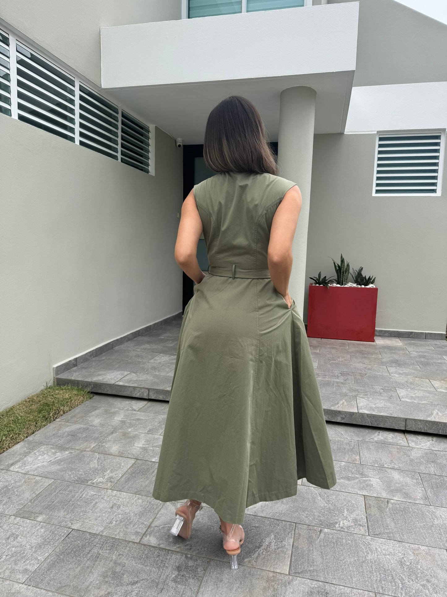 Olive Midi Dress