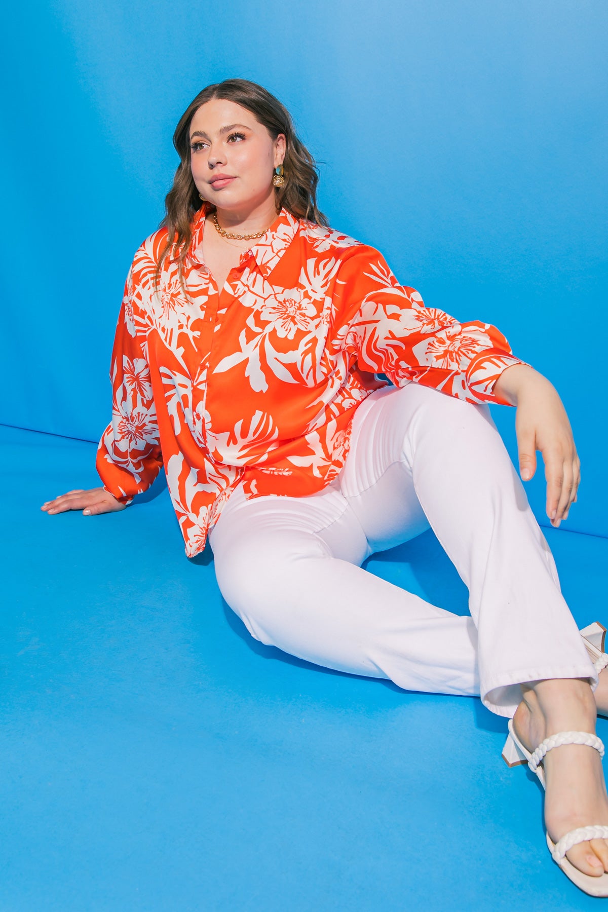 Iliana's Satin Blouse