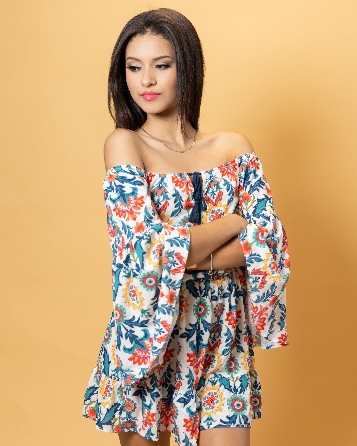 Printed Woven Romper