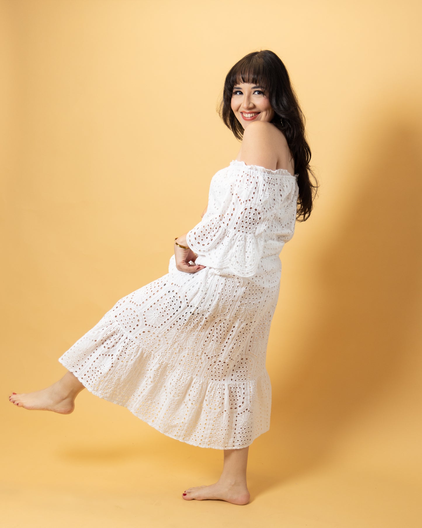 Anastasia's Eyelet Maxi Dress