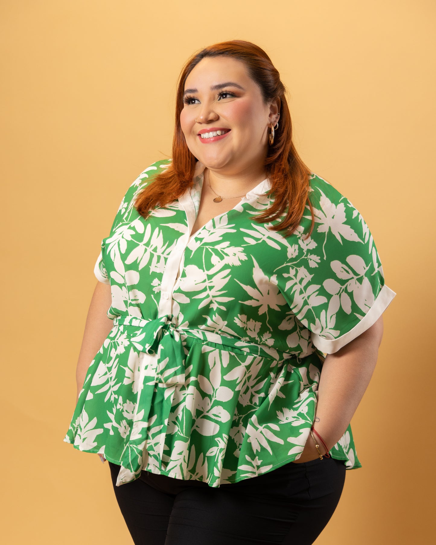 Curvy Print High Lo Top