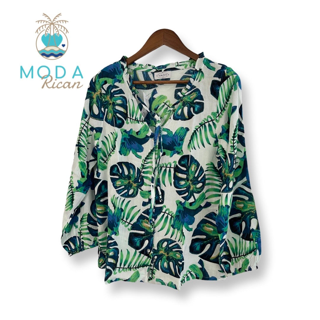 Karol's Leaves Blouse