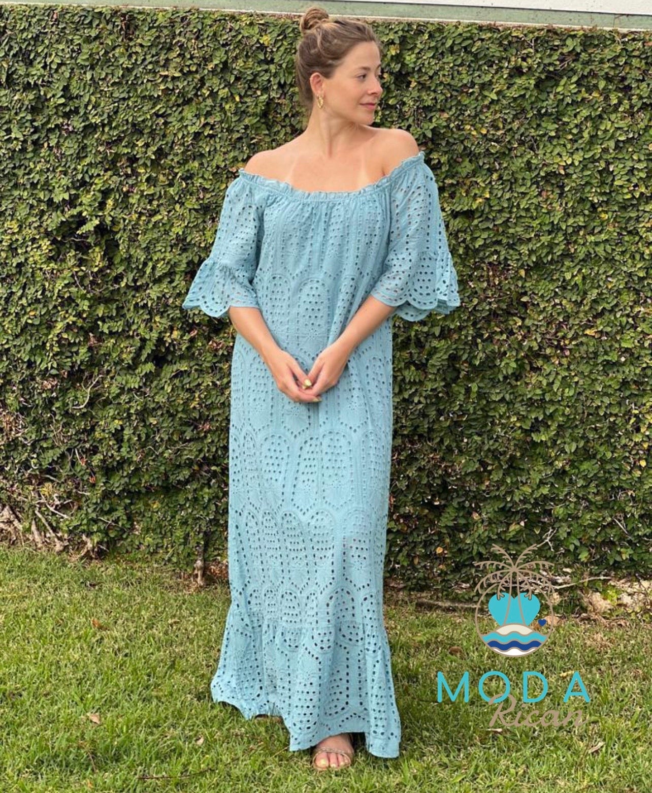 Anastasia's Eyelet Maxi Dress