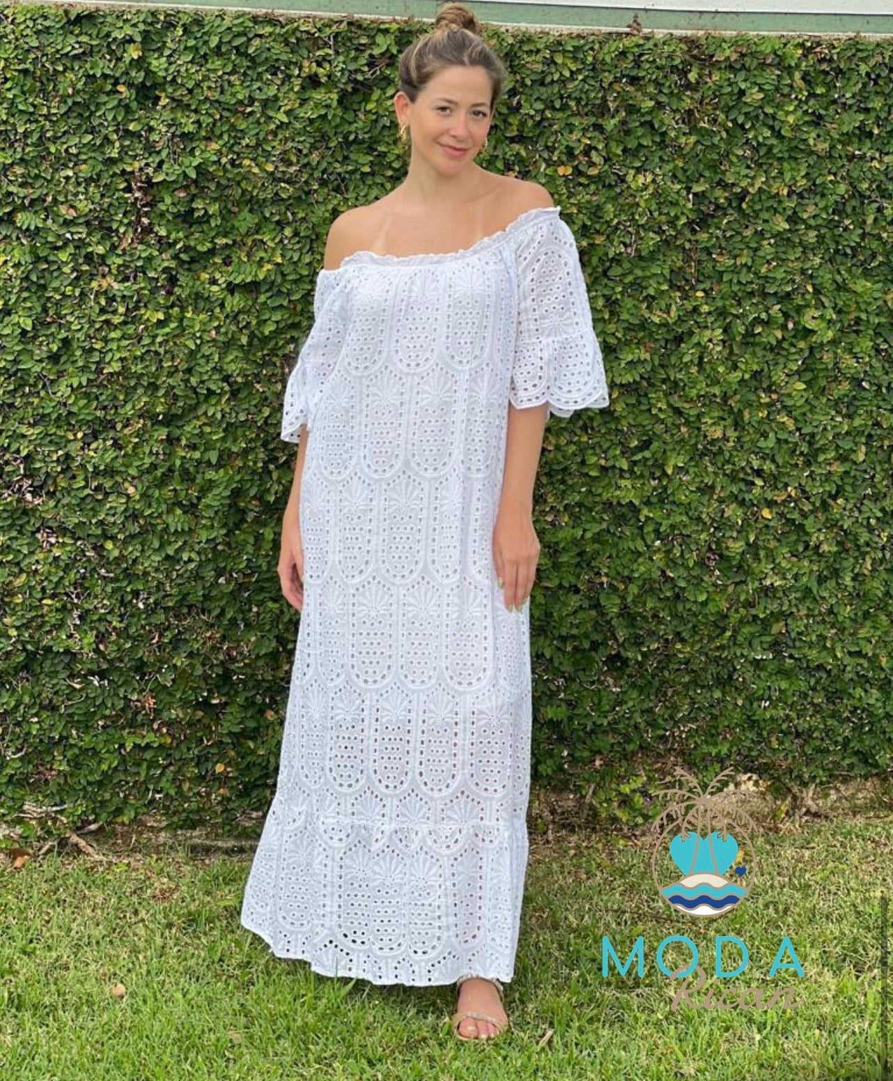 Anastasia's Eyelet Maxi Dress